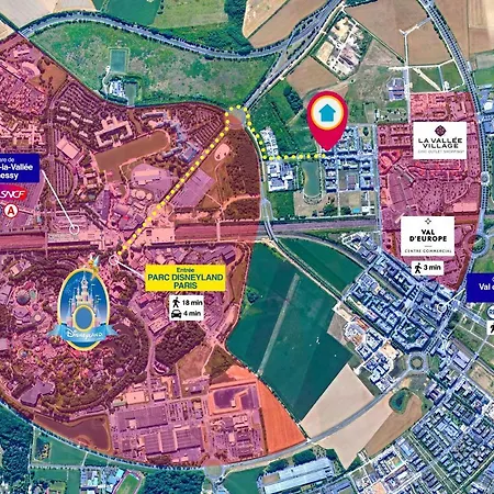شقة Disneyland-paris, 2 Pers, Wifi, Parking *